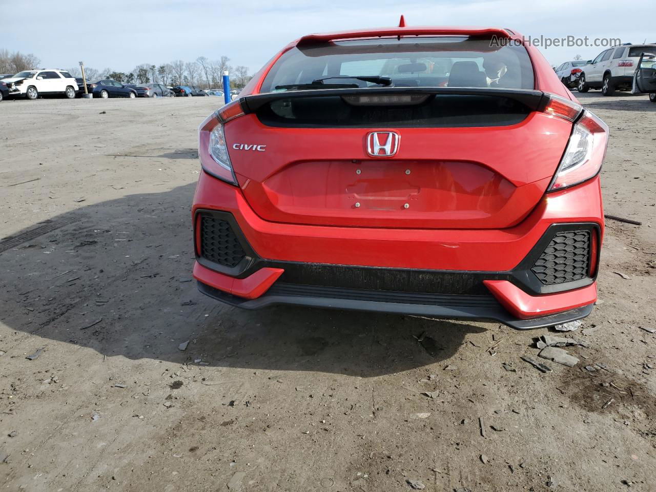 2017 Honda Civic Ex Red vin: SHHFK7H59HU217698