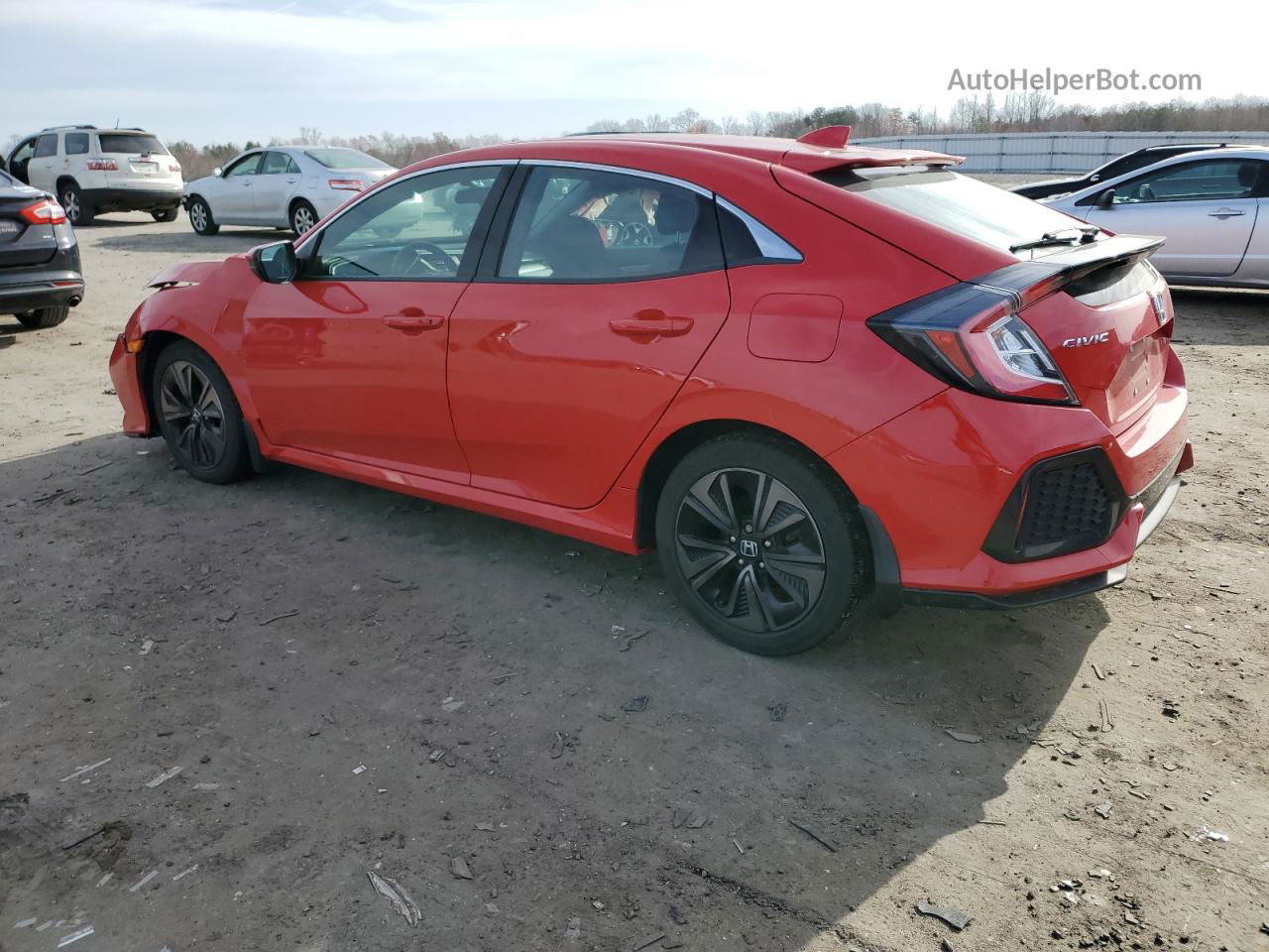 2017 Honda Civic Ex Red vin: SHHFK7H59HU217698