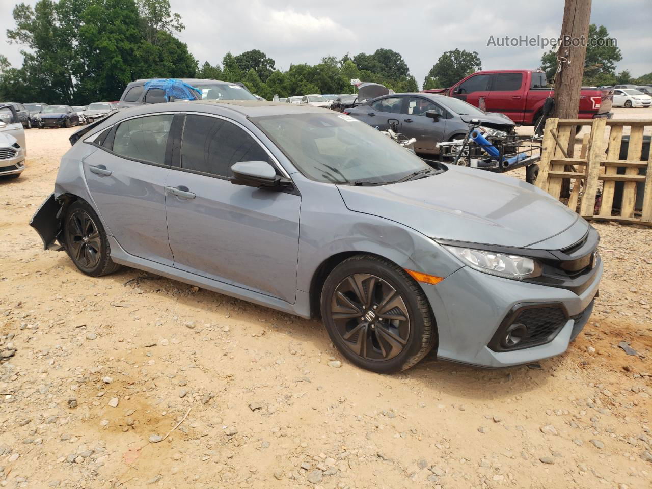 2019 Honda Civic Ex Blue vin: SHHFK7H61KU217761