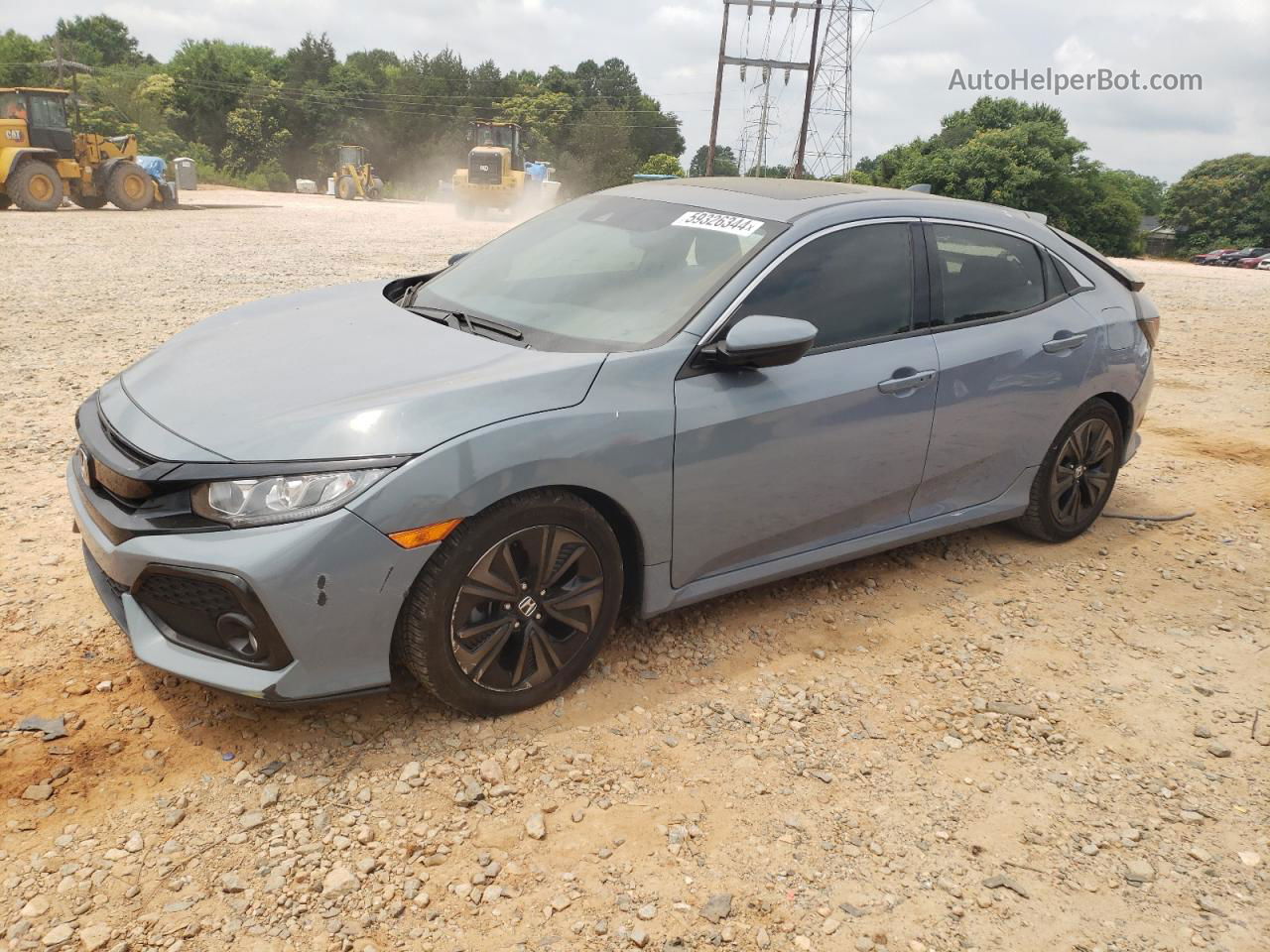 2019 Honda Civic Ex Синий vin: SHHFK7H61KU217761