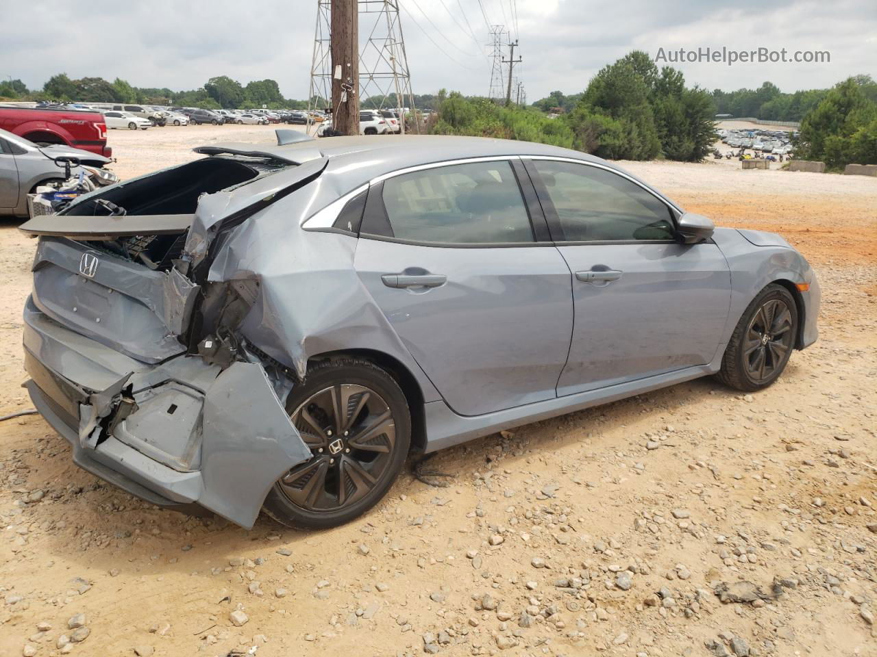 2019 Honda Civic Ex Blue vin: SHHFK7H61KU217761