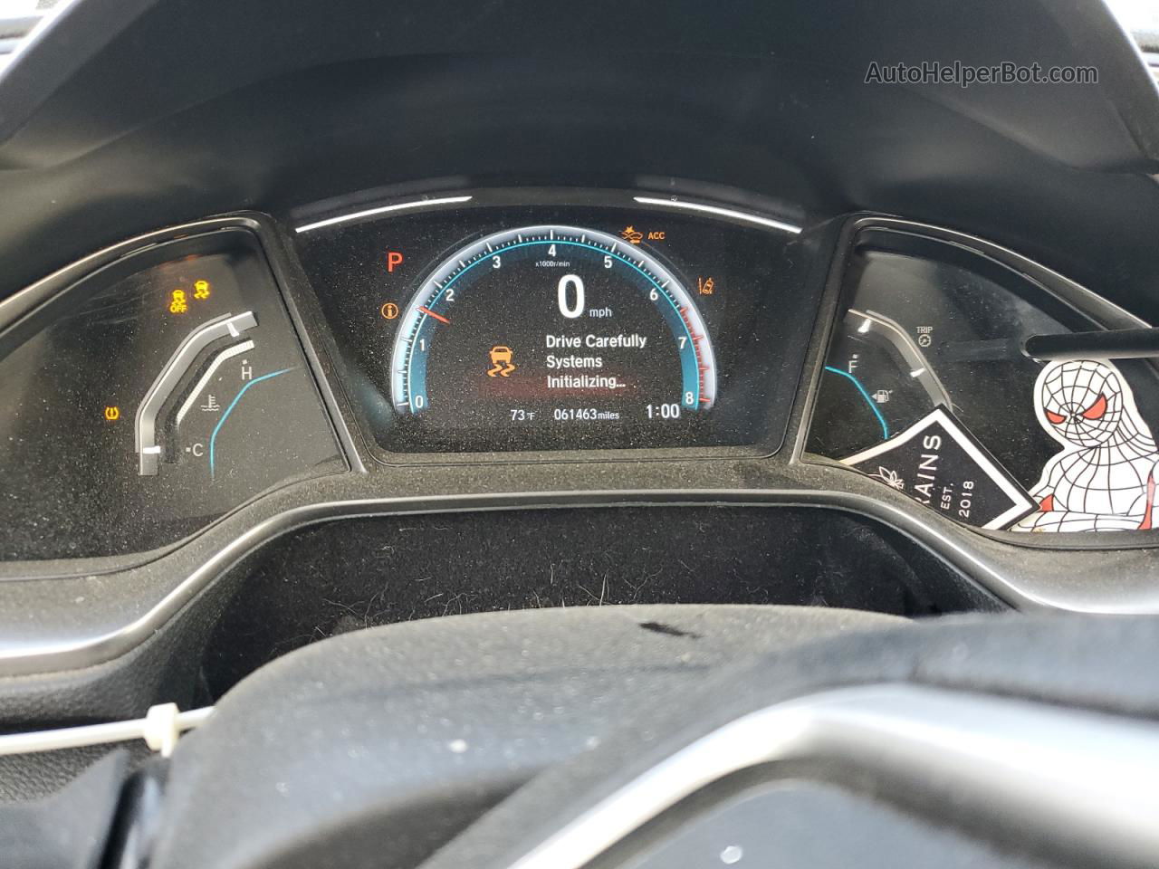 2019 Honda Civic Ex Gray vin: SHHFK7H63KU424250