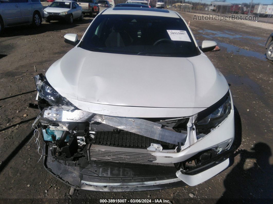 2019 Honda Civic Ex White vin: SHHFK7H64KU205605