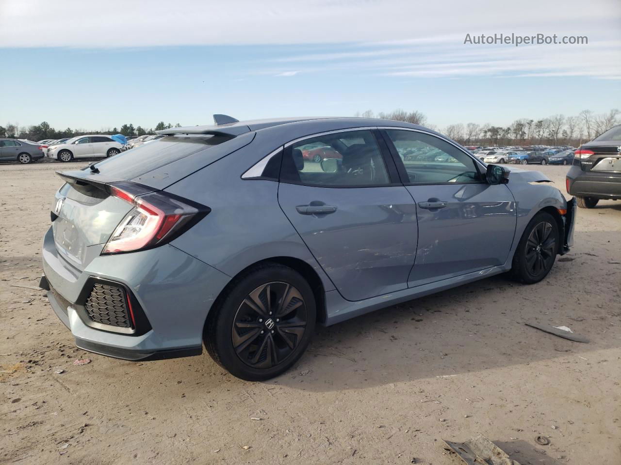 2019 Honda Civic Ex Silver vin: SHHFK7H64KU228656