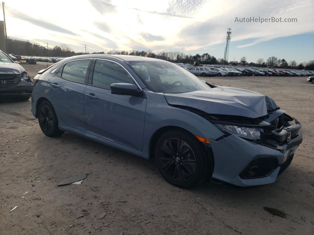 2019 Honda Civic Ex Серебряный vin: SHHFK7H64KU228656