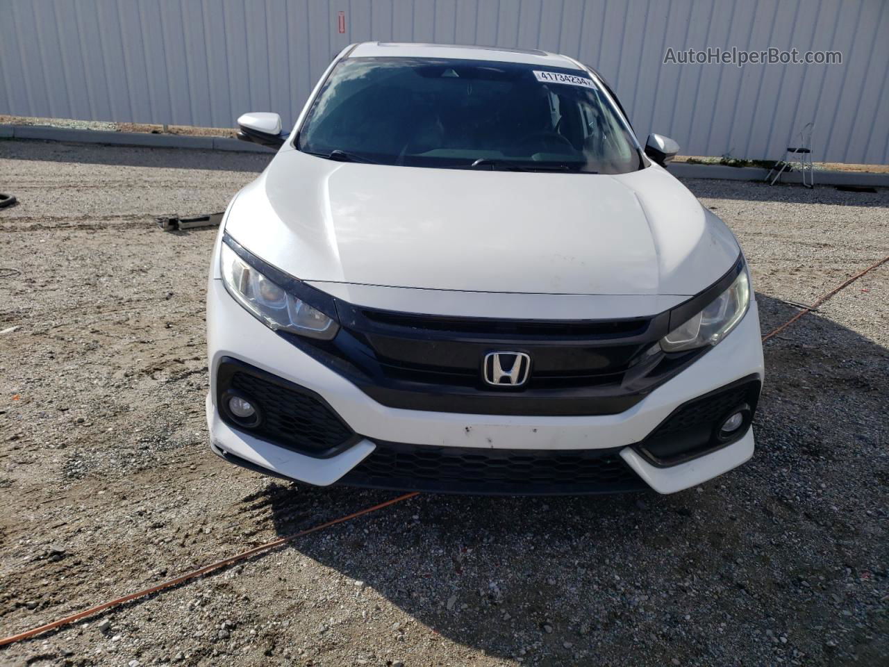 2019 Honda Civic Ex White vin: SHHFK7H64KU407036