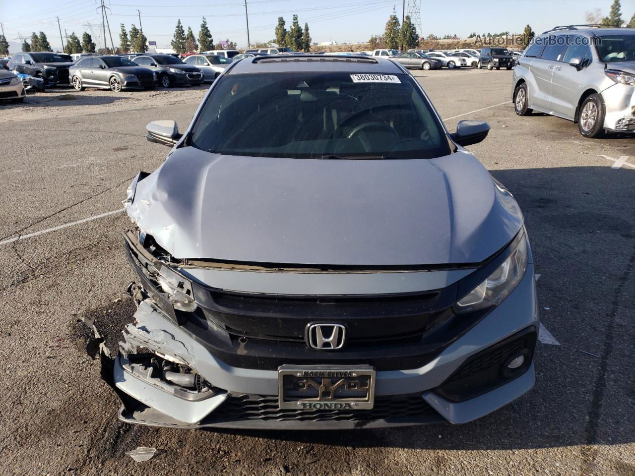 2019 Honda Civic Ex Gray vin: SHHFK7H65KU418210