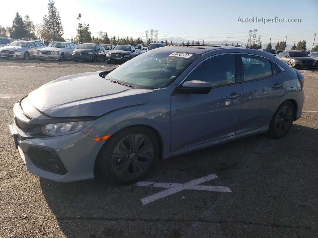 2019 Honda Civic Ex Gray vin: SHHFK7H65KU418210