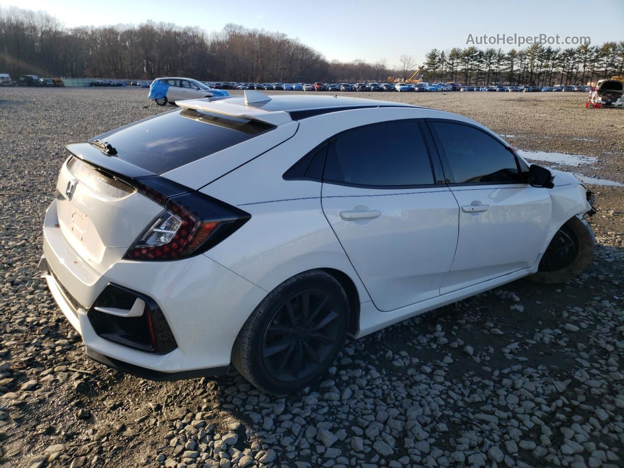 2020 Honda Civic Ex White vin: SHHFK7H65LU422226