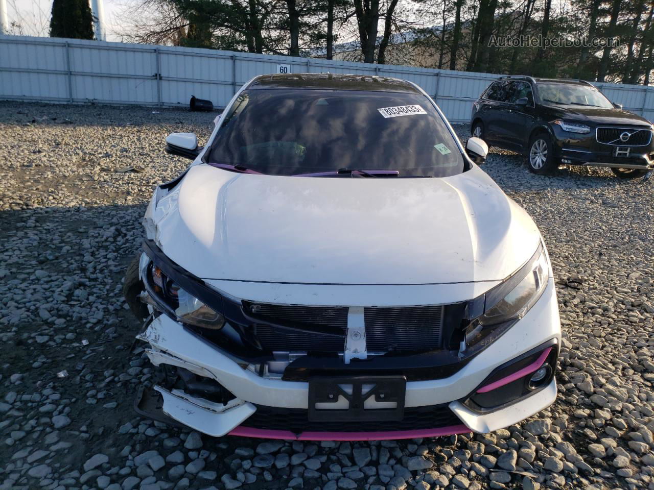 2020 Honda Civic Ex White vin: SHHFK7H65LU422226