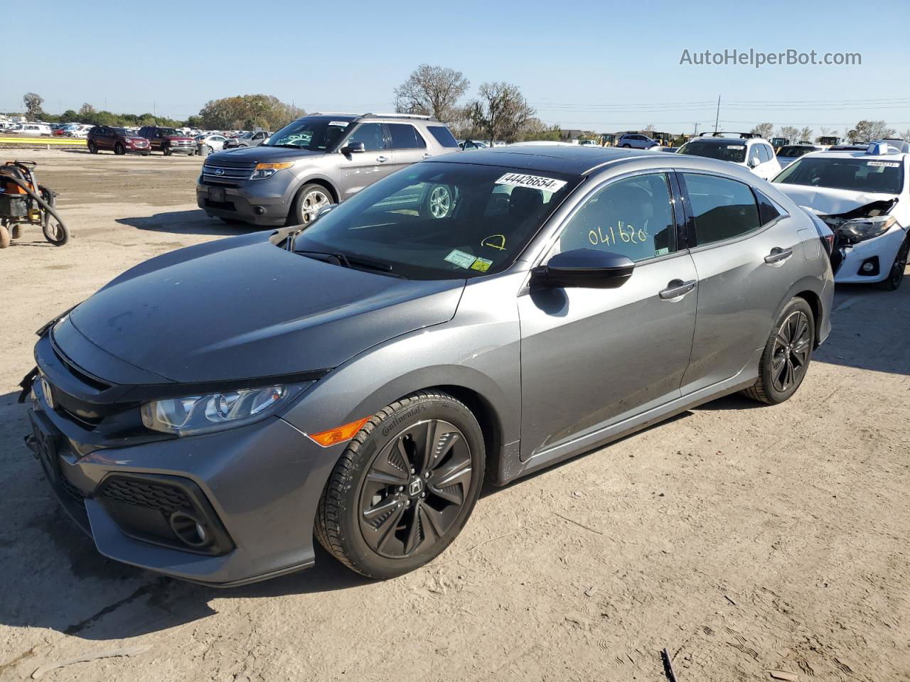 2019 Honda Civic Ex Gray vin: SHHFK7H67KU419424