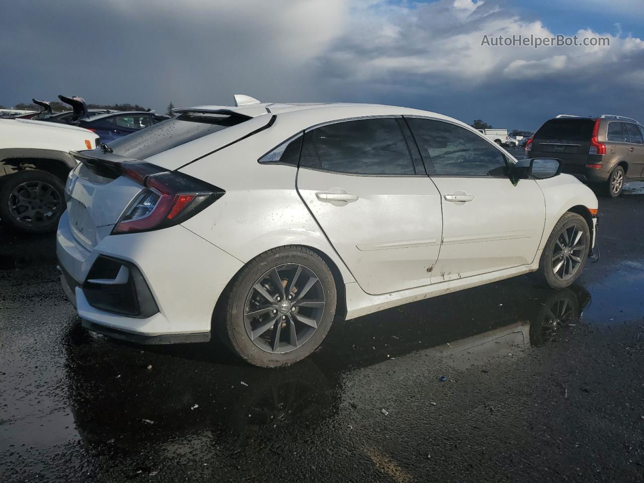 2020 Honda Civic Ex White vin: SHHFK7H67LU406464