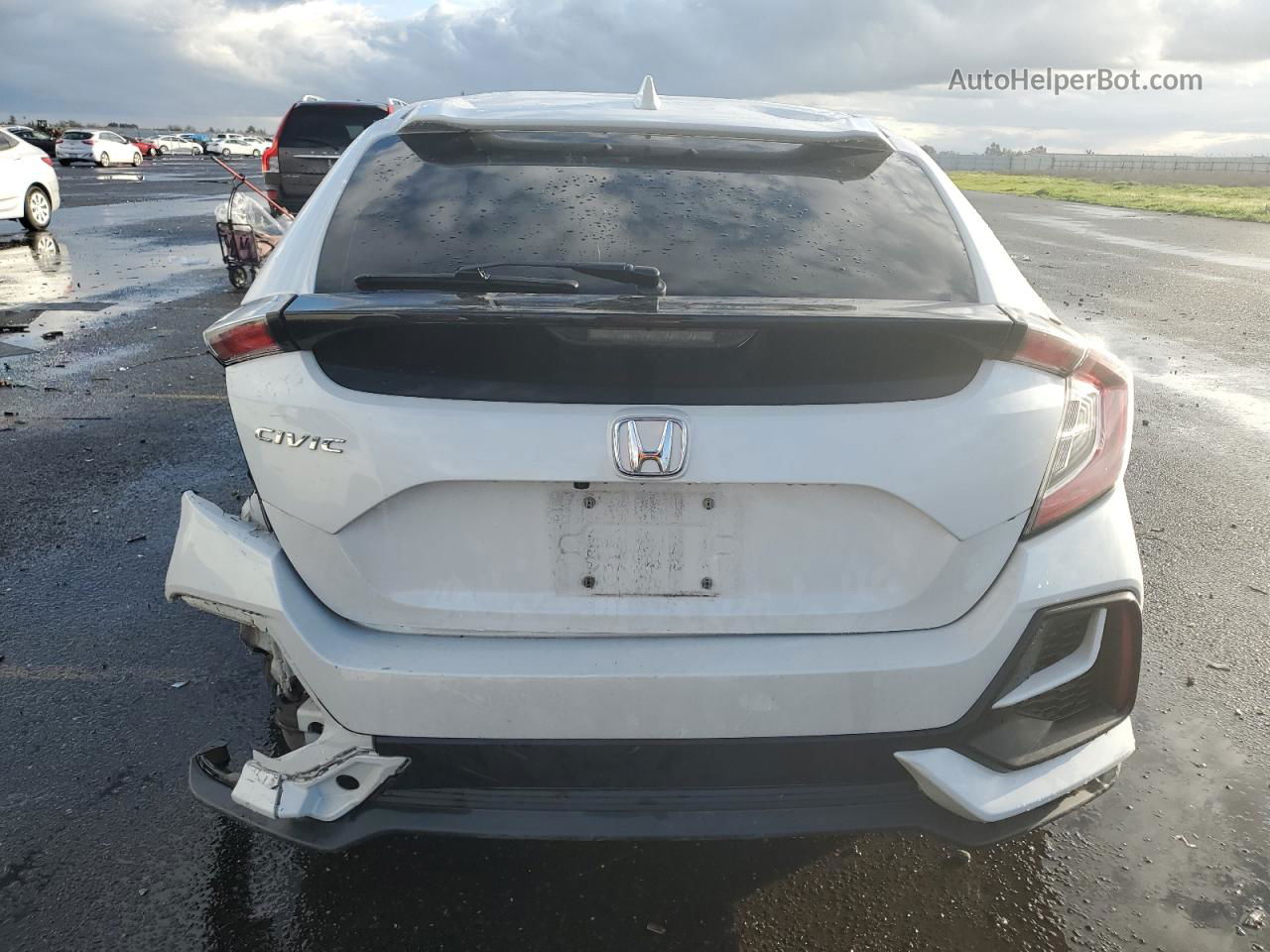 2020 Honda Civic Ex White vin: SHHFK7H67LU406464