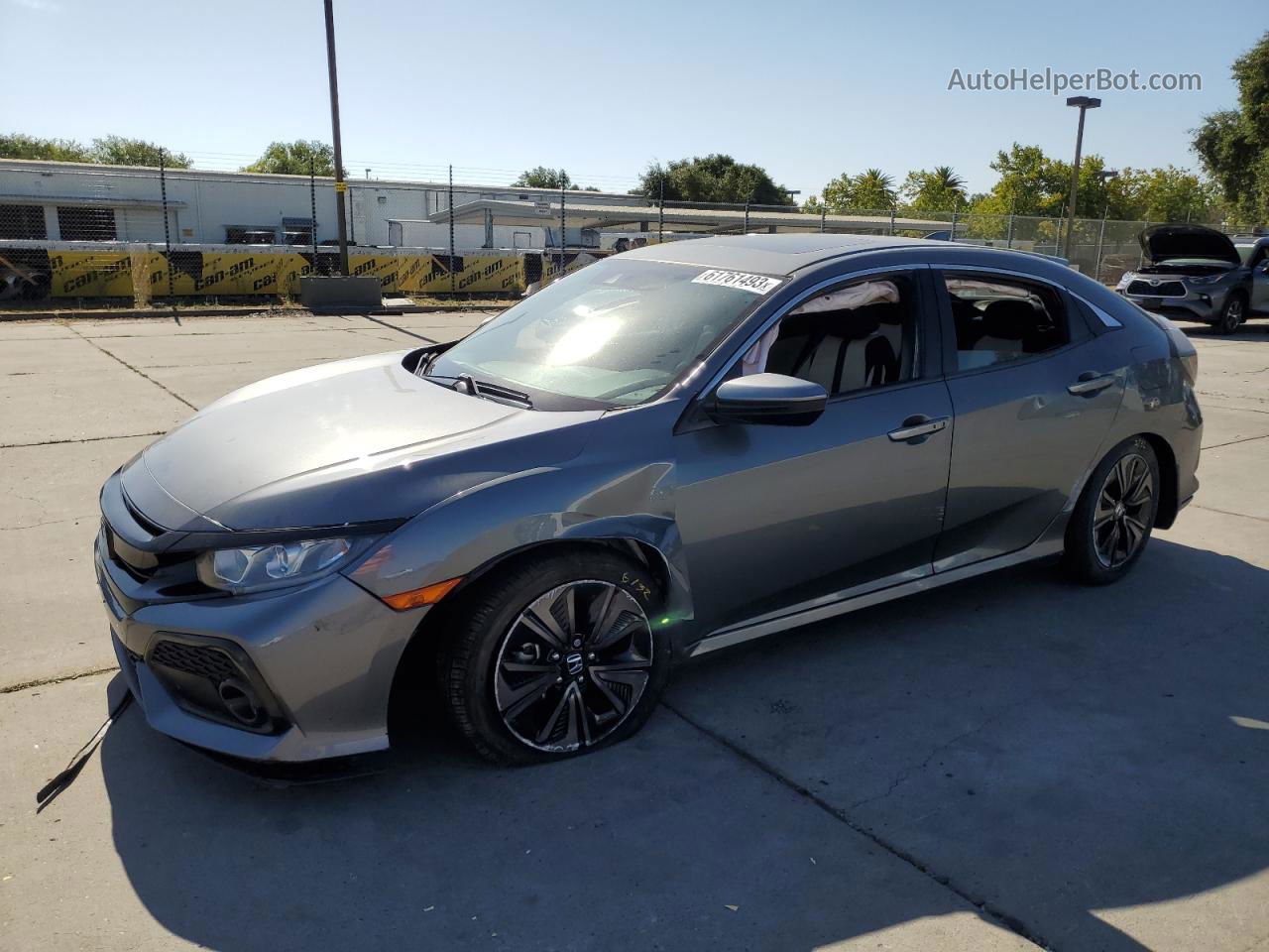 2019 Honda Civic Ex Gray vin: SHHFK7H6XKU406442