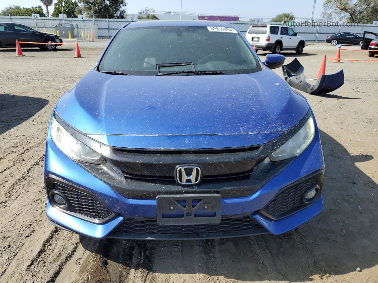 2017 Honda Civic Exl Blue vin: SHHFK7H70HU401123