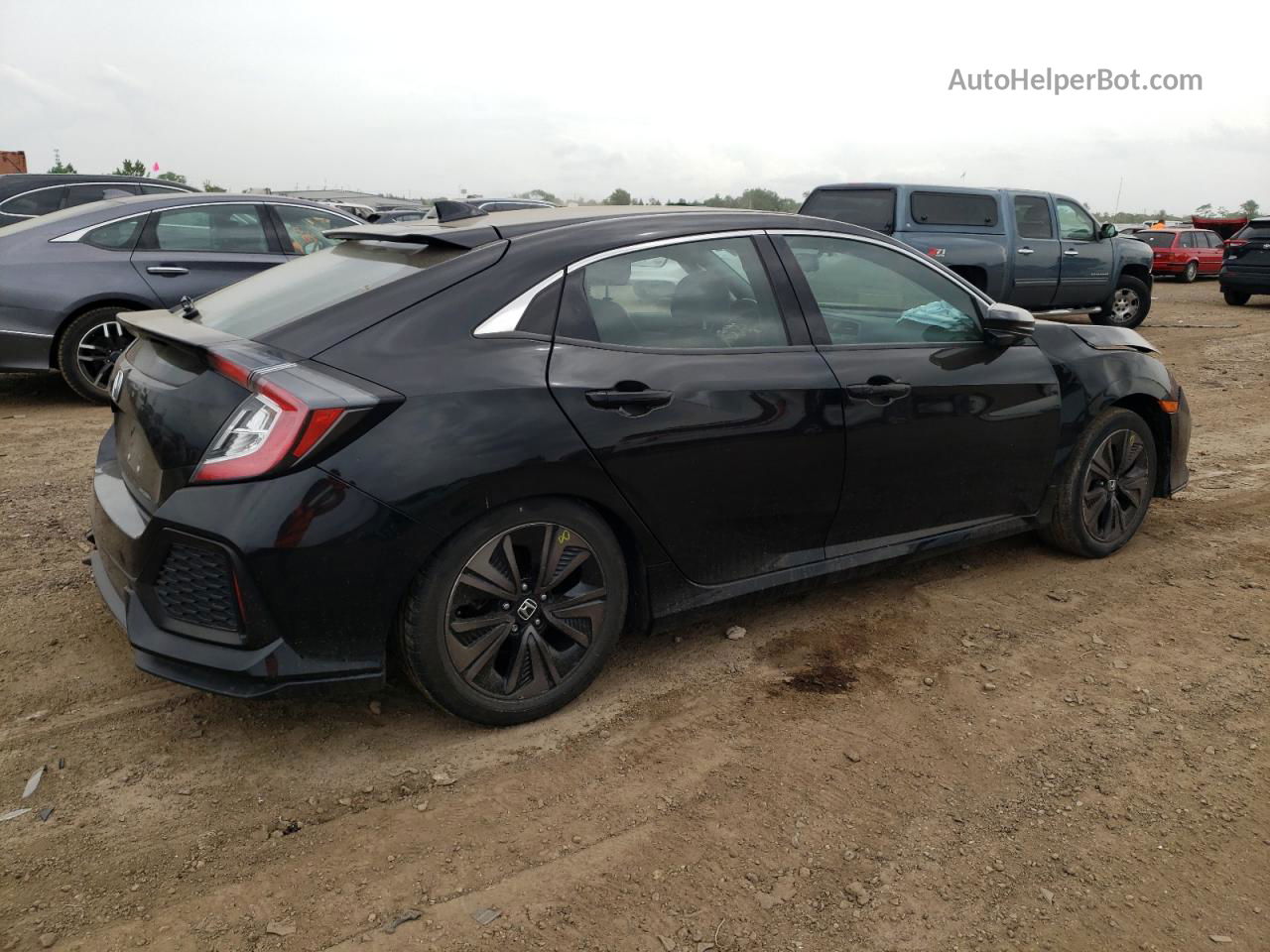 2017 Honda Civic Exl Black vin: SHHFK7H78HU405291