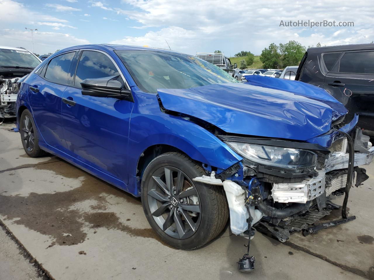 2020 Honda Civic Exl Blue vin: SHHFK7H80LU212926