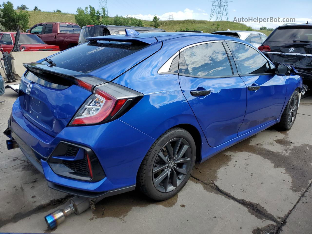 2020 Honda Civic Exl Blue vin: SHHFK7H80LU212926