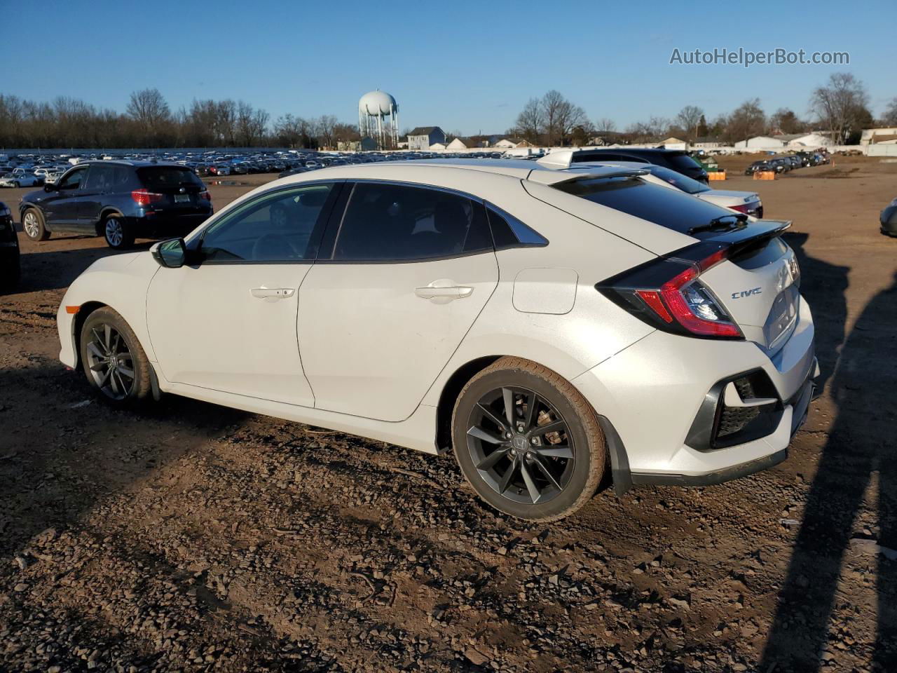 2020 Honda Civic Exl White vin: SHHFK7H82LU406972