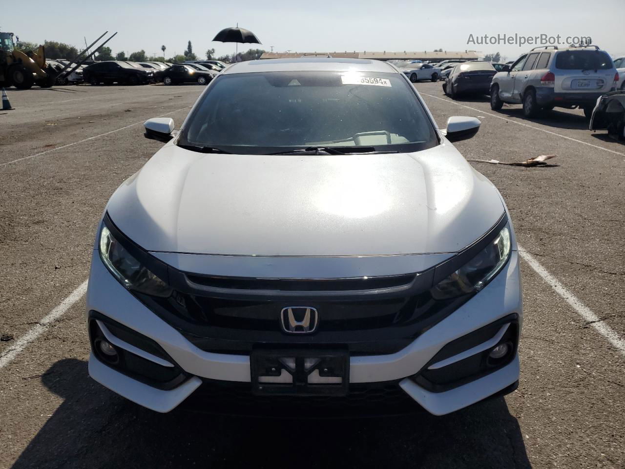 2020 Honda Civic Exl White vin: SHHFK7H84LU411543