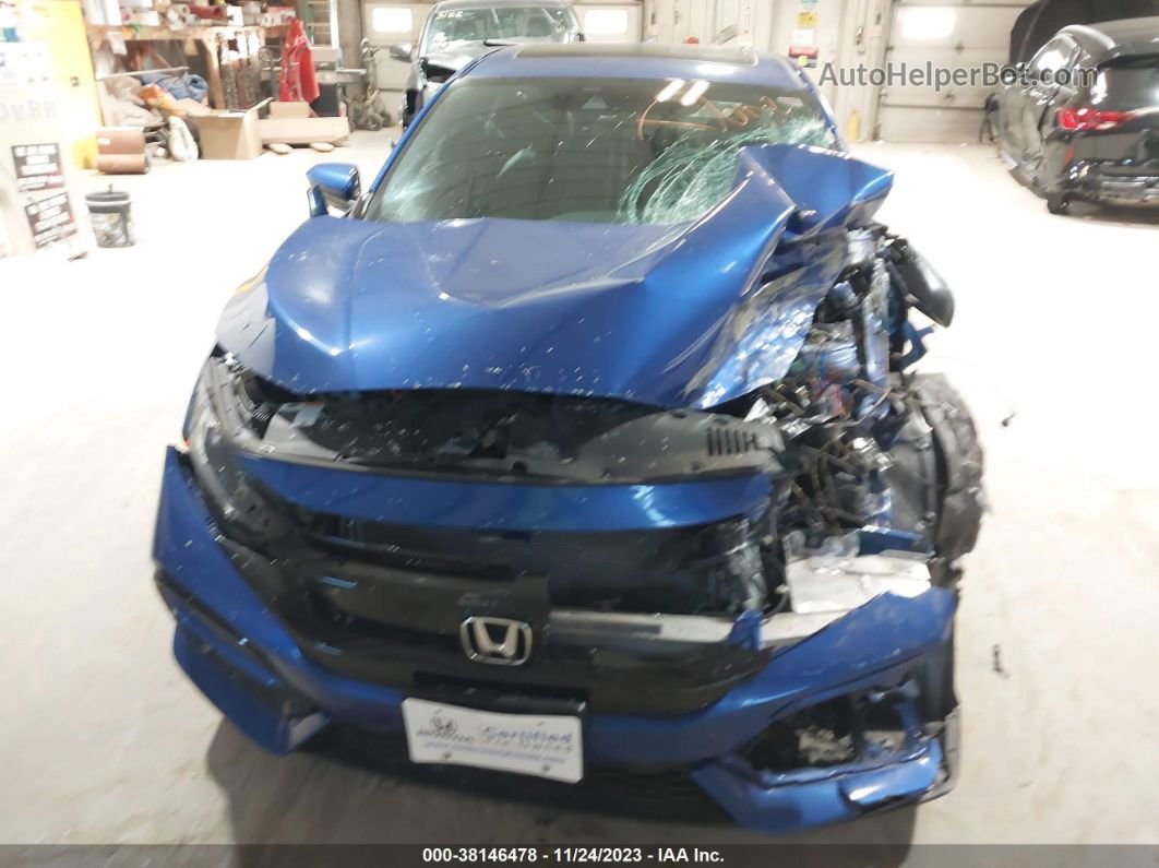 2020 Honda Civic Ex-l Blue vin: SHHFK7H85LU214266