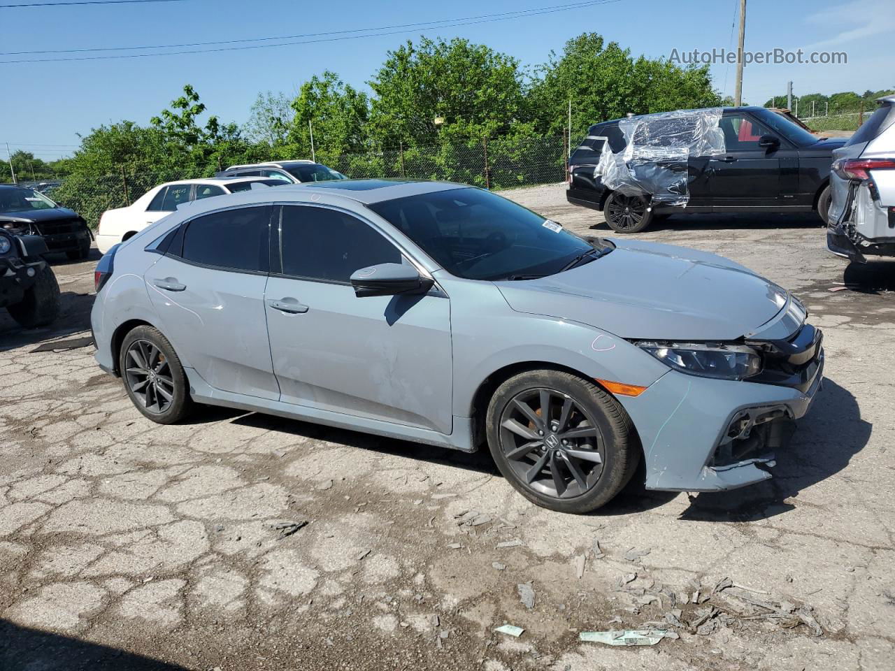 2020 Honda Civic Exl Gray vin: SHHFK7H89LU222435