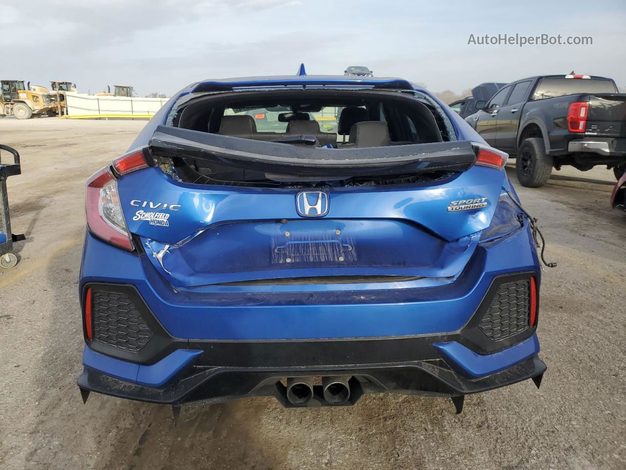 2017 Honda Civic Sport Touring Blue vin: SHHFK7H95HU227082