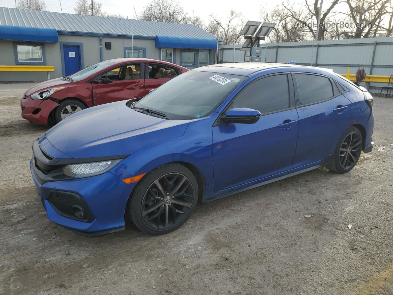 2017 Honda Civic Sport Touring Blue vin: SHHFK7H95HU227082