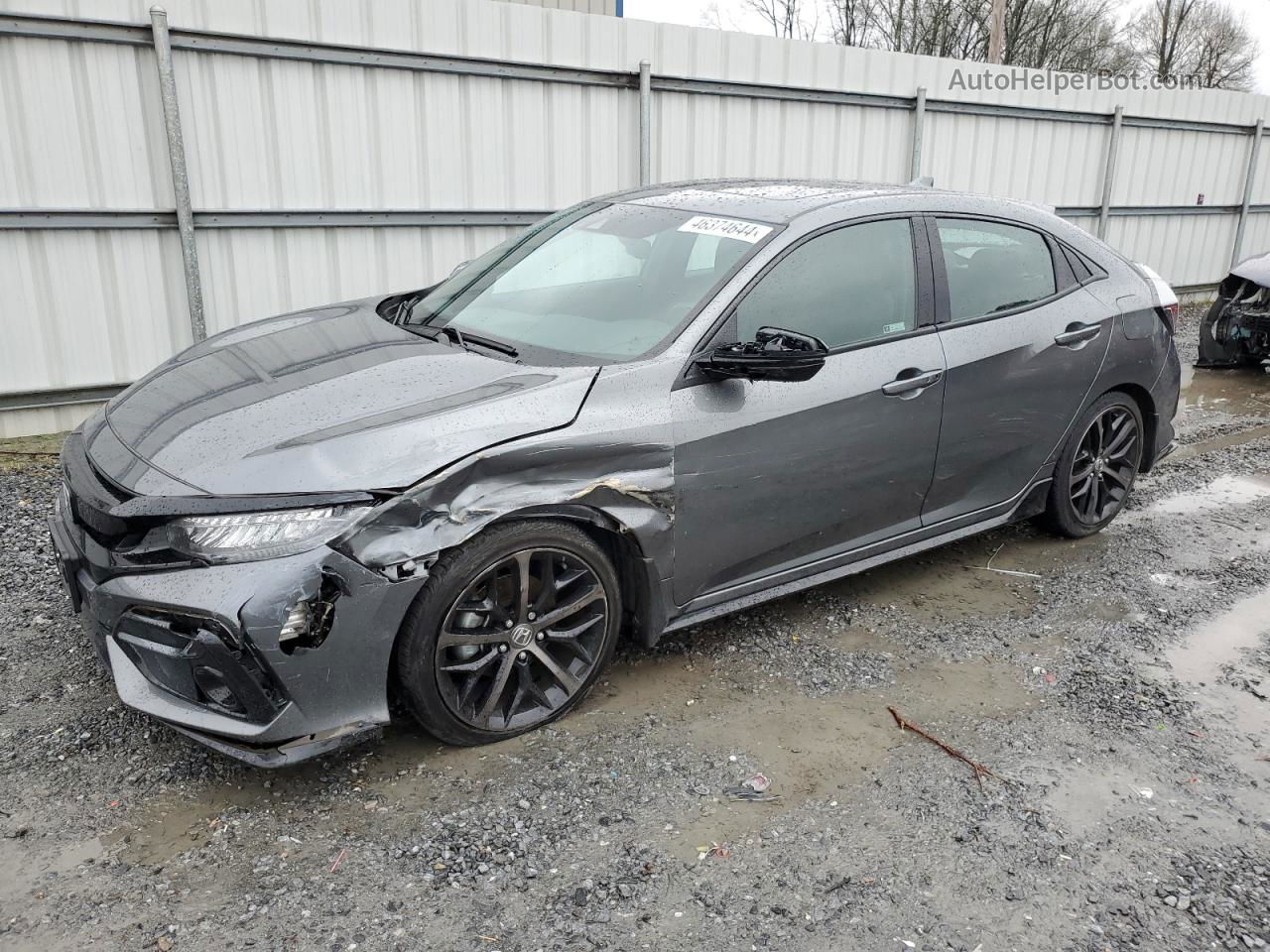 2020 Honda Civic Sport Touring Gray vin: SHHFK7H95LU217242