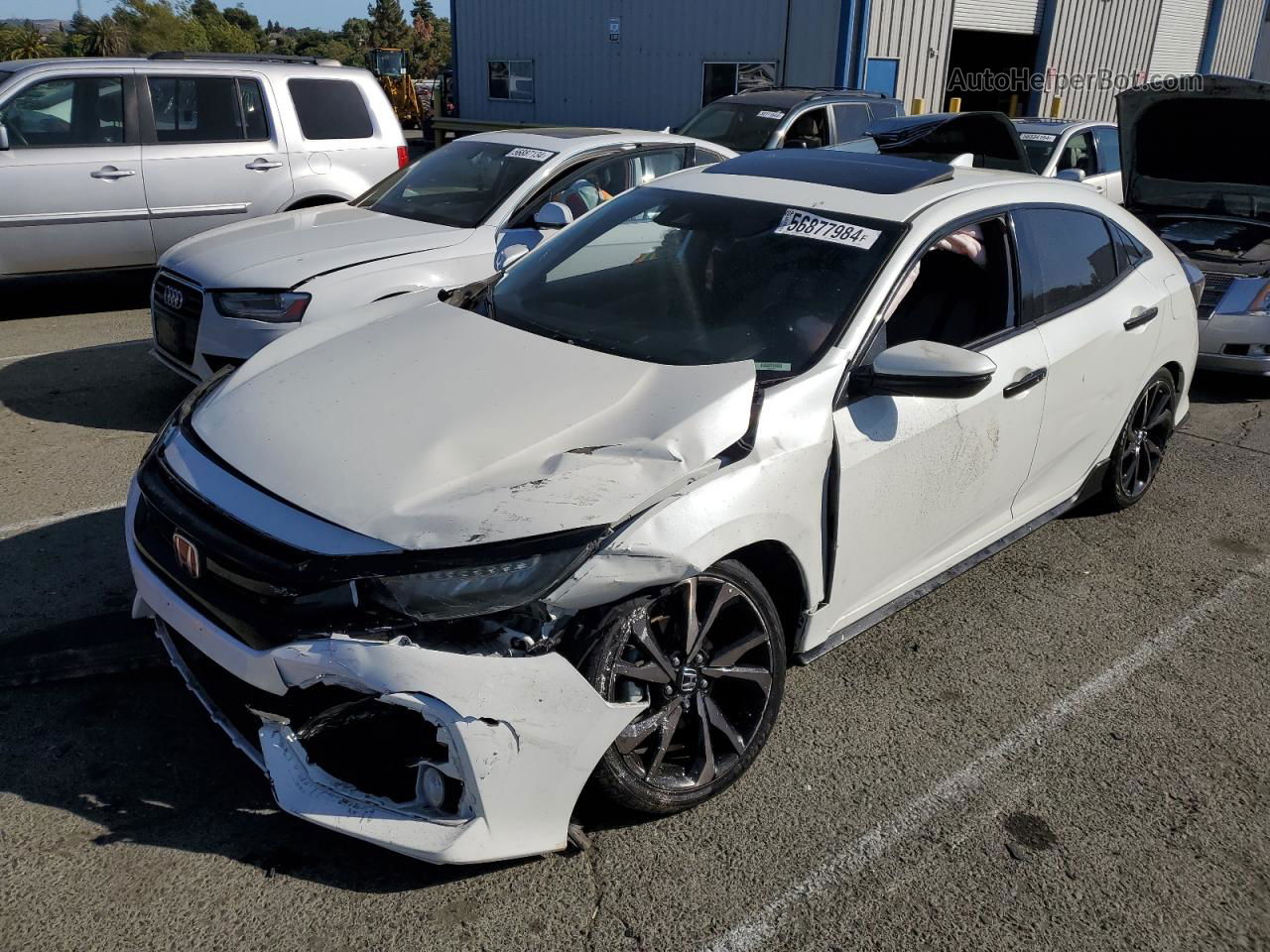 2019 Honda Civic Sport Touring White vin: SHHFK7H96KU415682