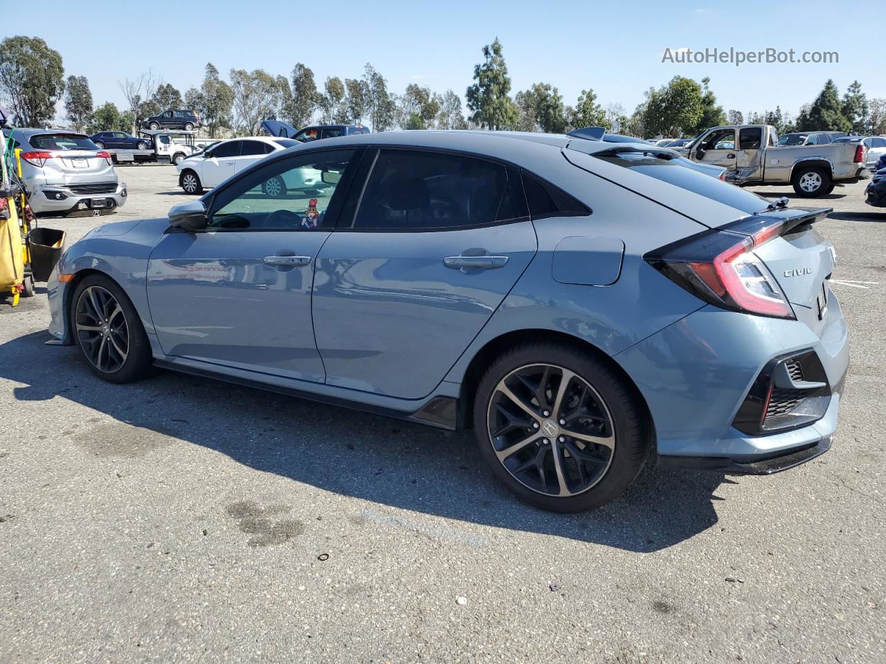 2020 Honda Civic Sport Touring Gray vin: SHHFK7H96LU418714