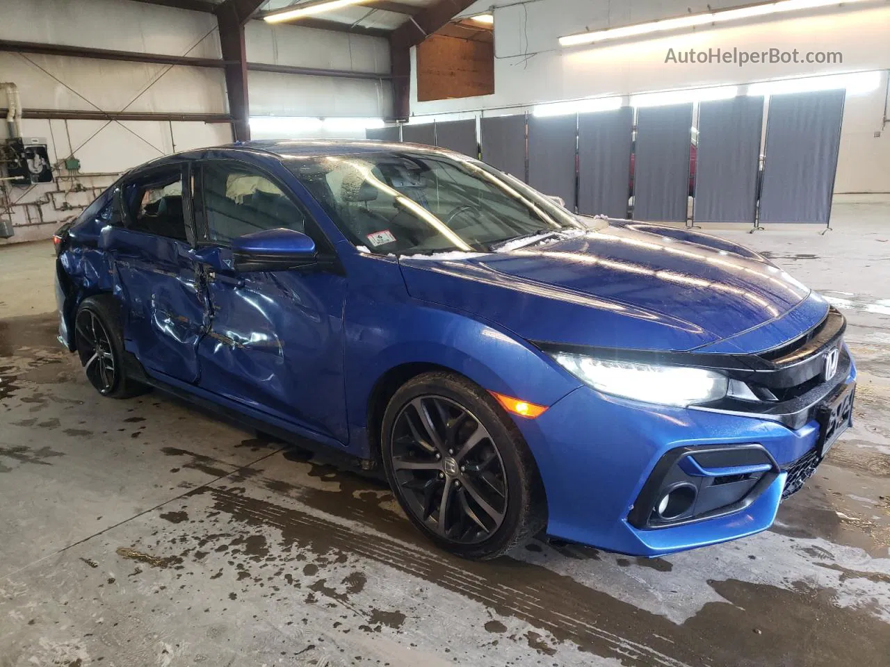 2020 Honda Civic Sport Touring Blue vin: SHHFK7H98LU414390