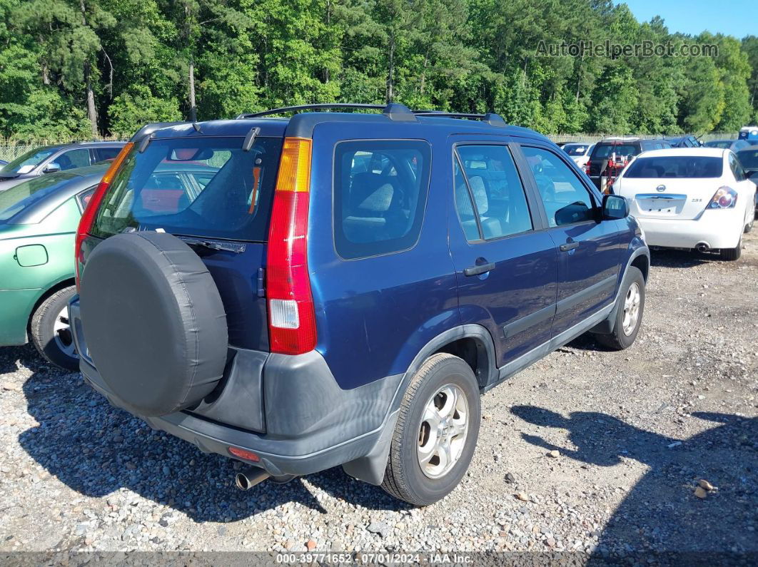 2004 Honda Cr-v Lx Blue vin: SHSRD68414U202514