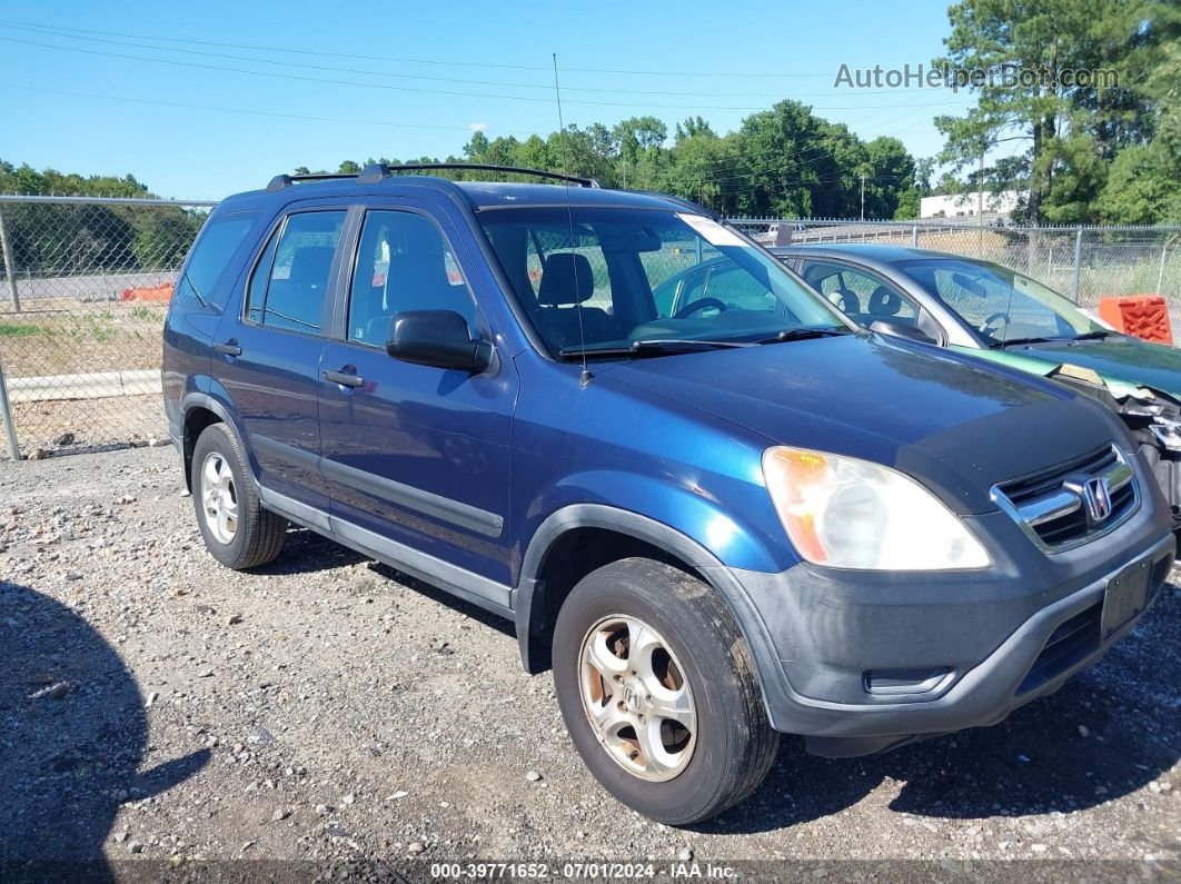 2004 Honda Cr-v Lx Blue vin: SHSRD68414U202514