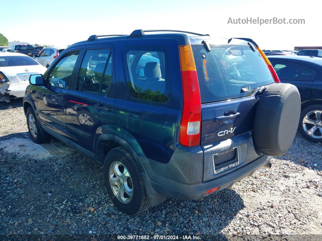 2004 Honda Cr-v Lx Blue vin: SHSRD68414U202514