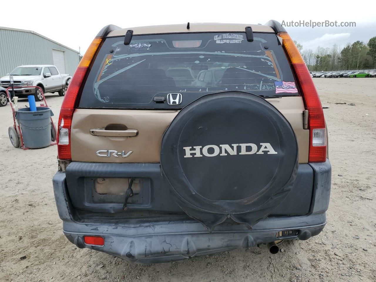 2004 Honda Cr-v Lx Tan vin: SHSRD68434U207620