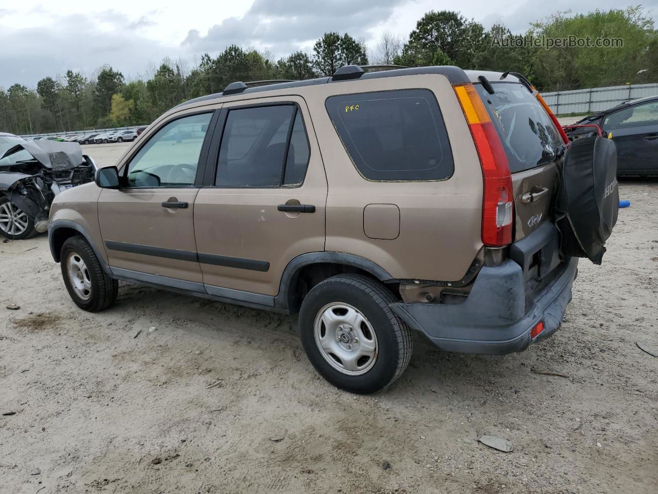 2004 Honda Cr-v Lx Tan vin: SHSRD68434U207620