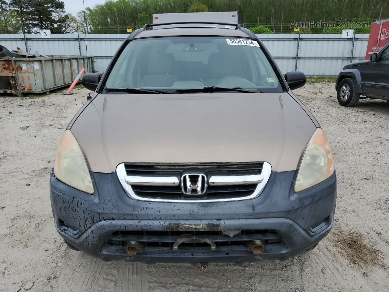 2004 Honda Cr-v Lx Tan vin: SHSRD68434U207620