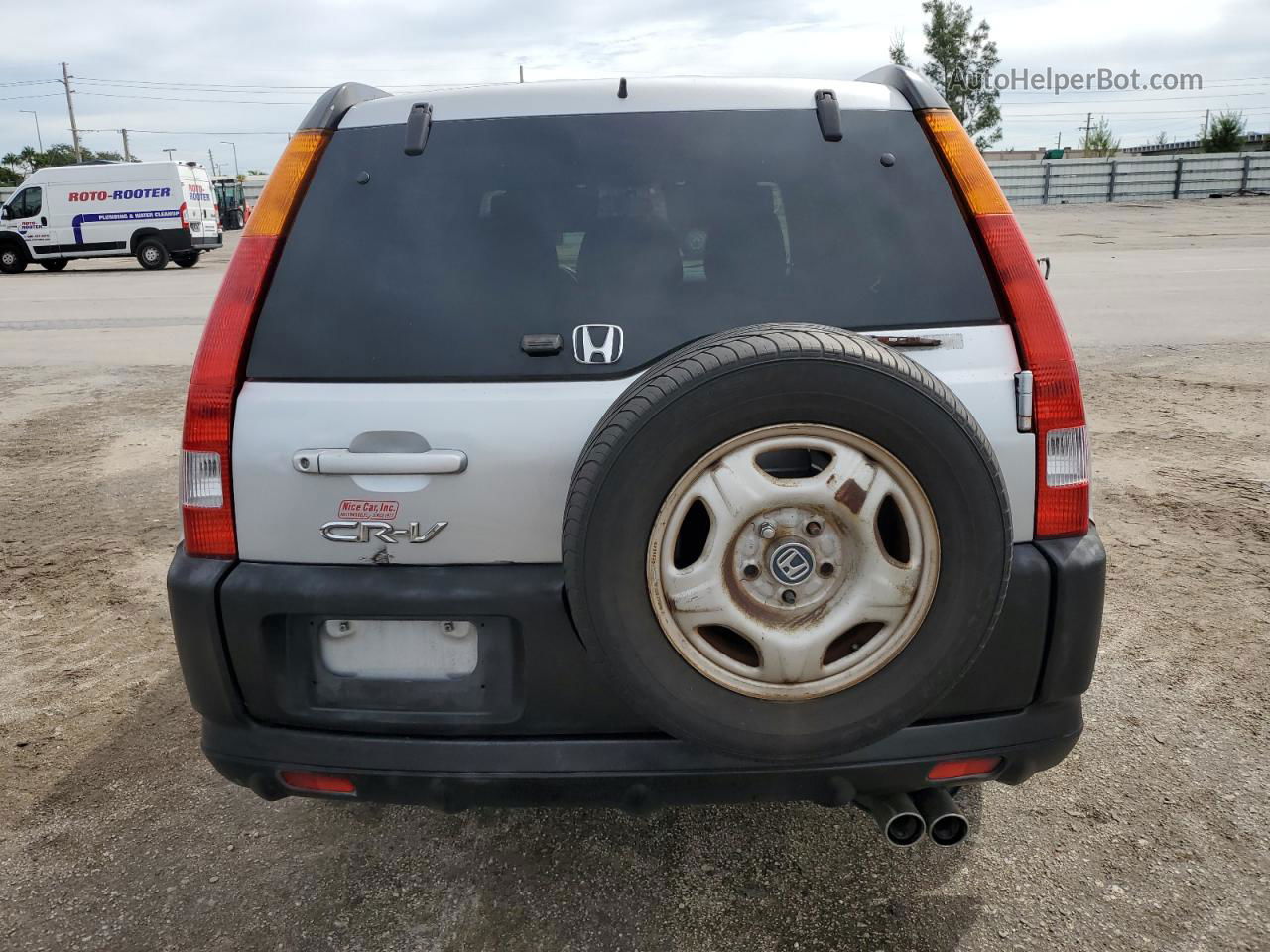 2004 Honda Cr-v Lx Silver vin: SHSRD68444U205844