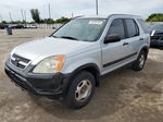 2004 Honda Cr-v Lx Silver vin: SHSRD68444U205844