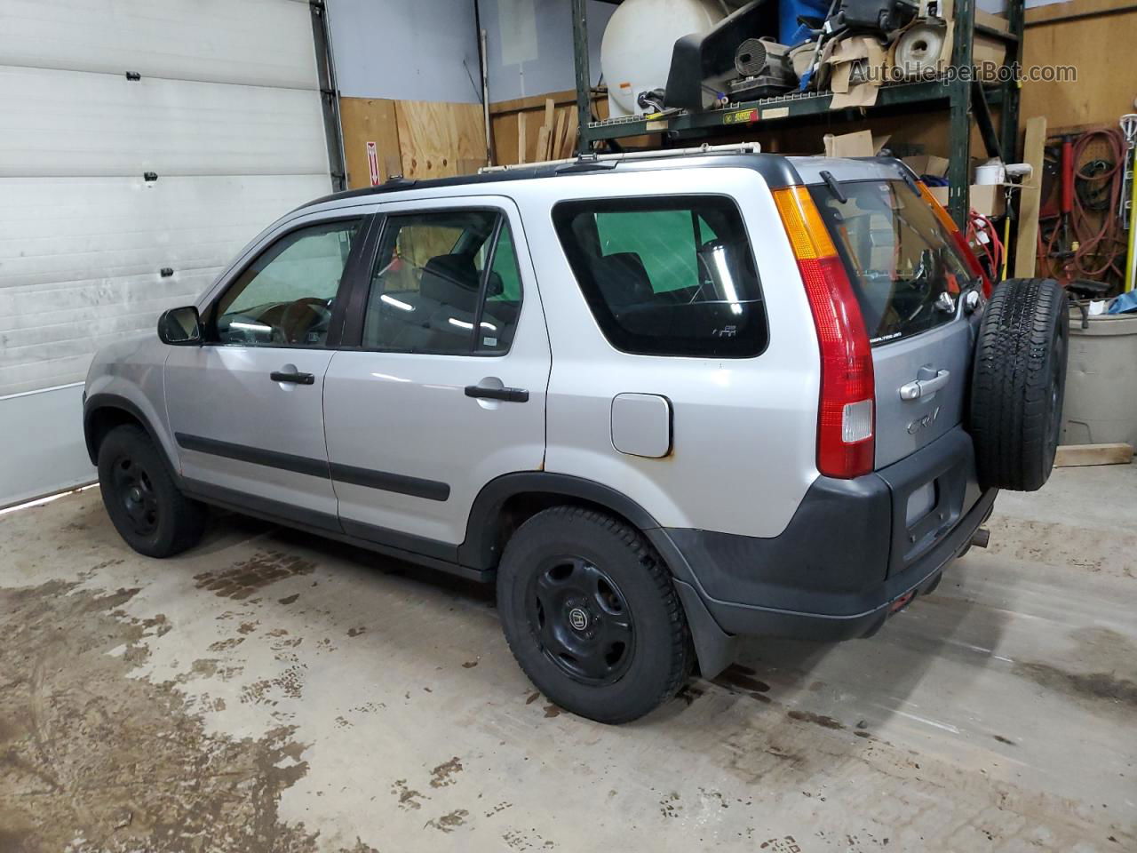 2004 Honda Cr-v Lx Silver vin: SHSRD77424U221564