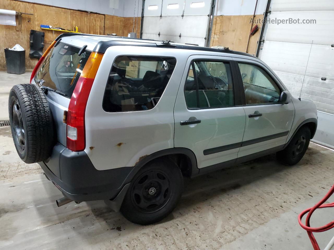 2004 Honda Cr-v Lx Silver vin: SHSRD77424U221564