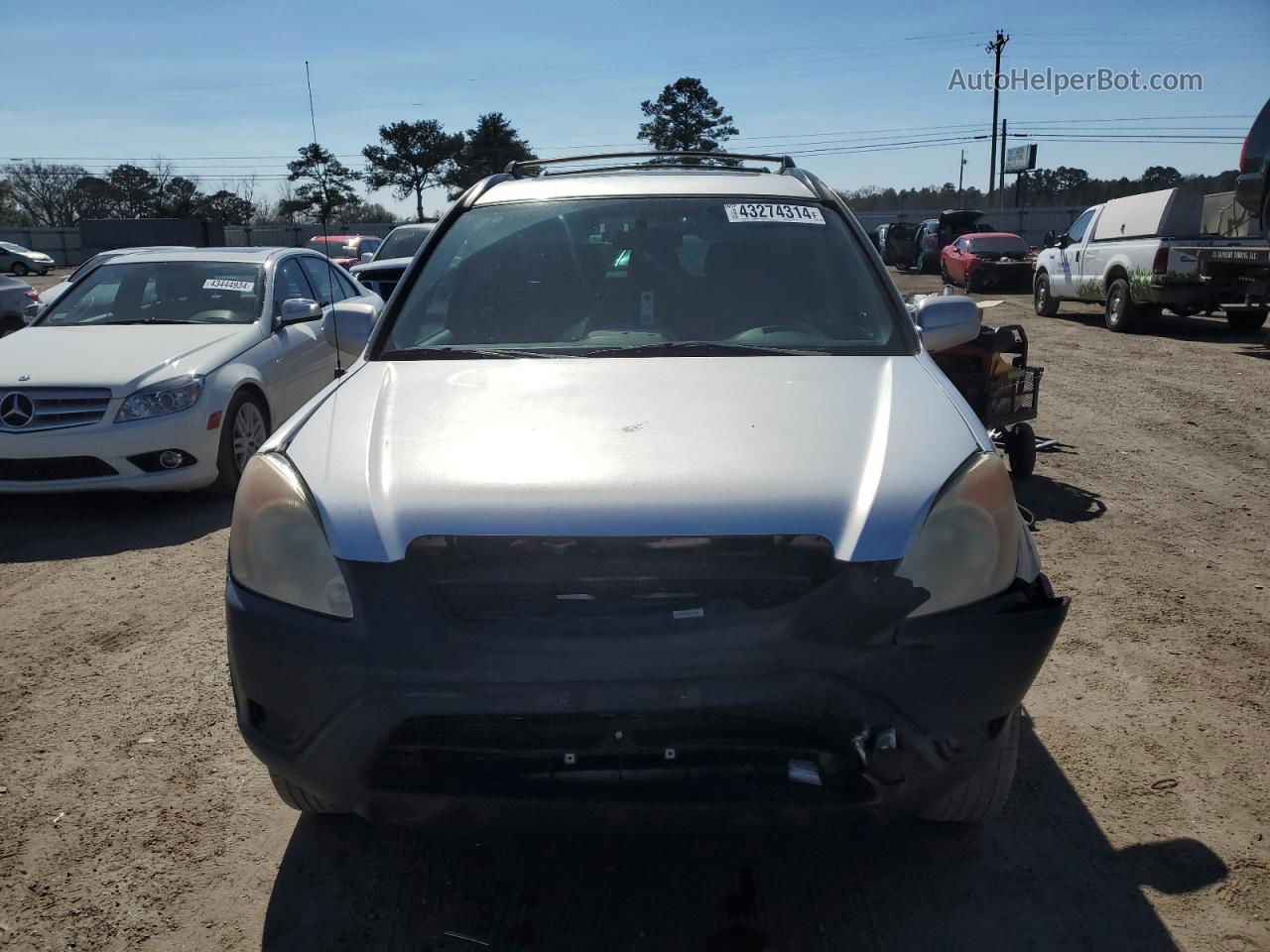 2004 Honda Cr-v Ex Silver vin: SHSRD77824U236360