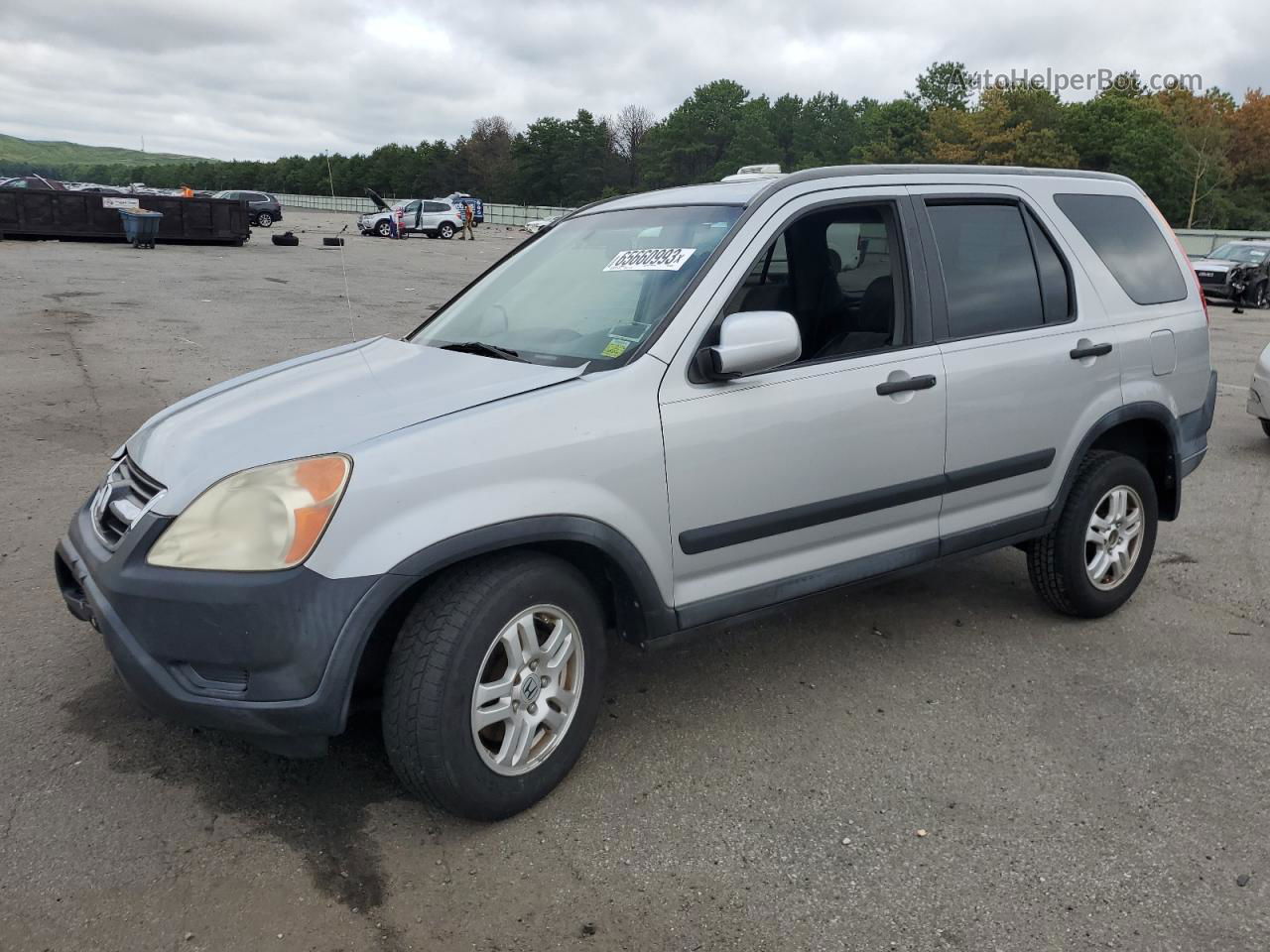 2004 Honda Cr-v Ex Silver vin: SHSRD77824U256737