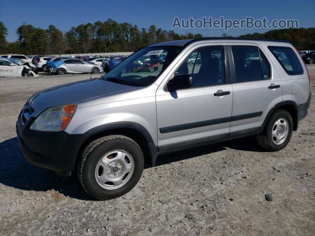 2004 Honda Cr-v Lx Silver vin: SHSRD78474U227049