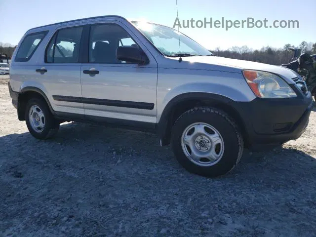 2004 Honda Cr-v Lx Silver vin: SHSRD78474U227049