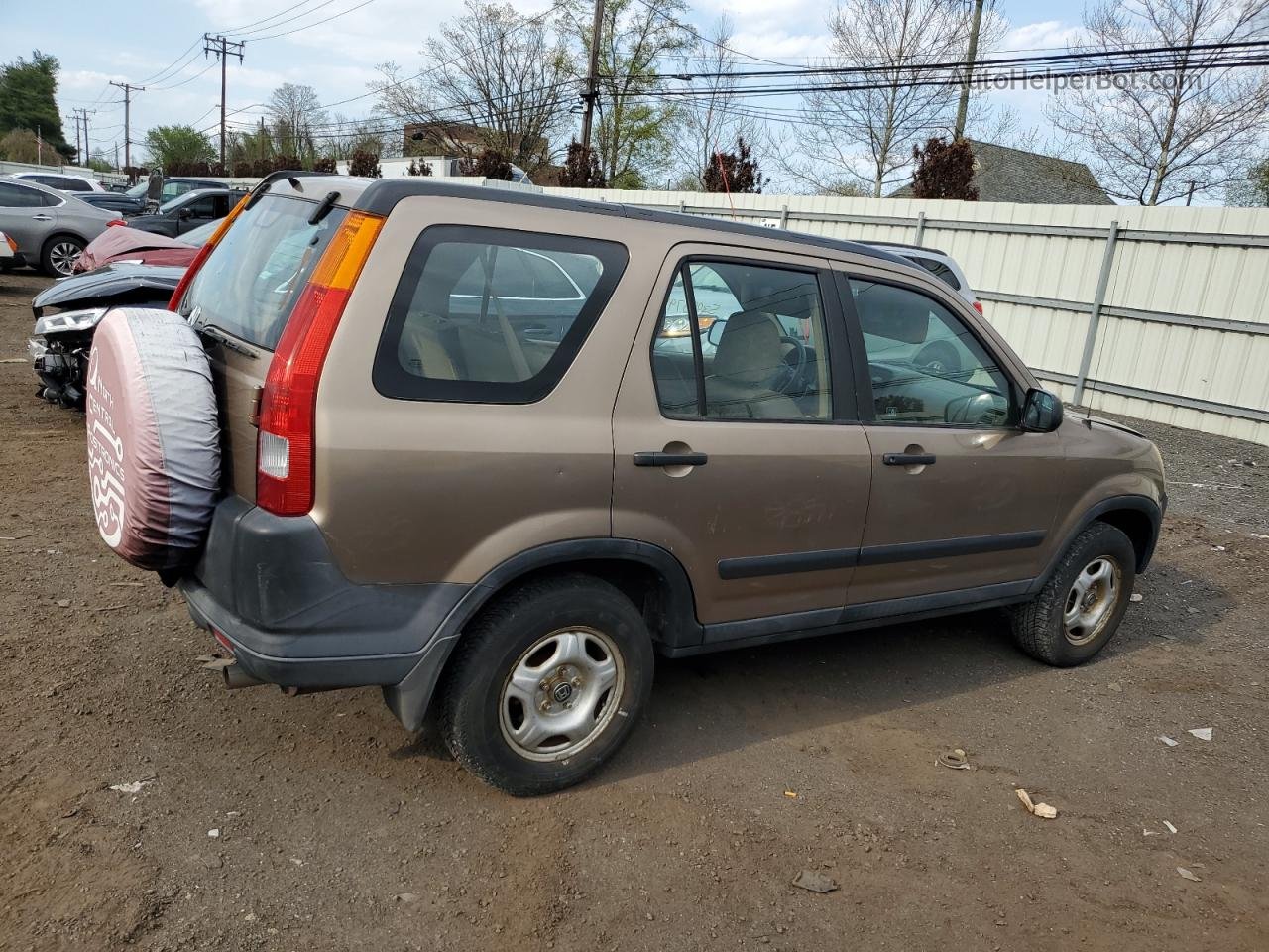 2004 Honda Cr-v Lx Gold vin: SHSRD78484U226220