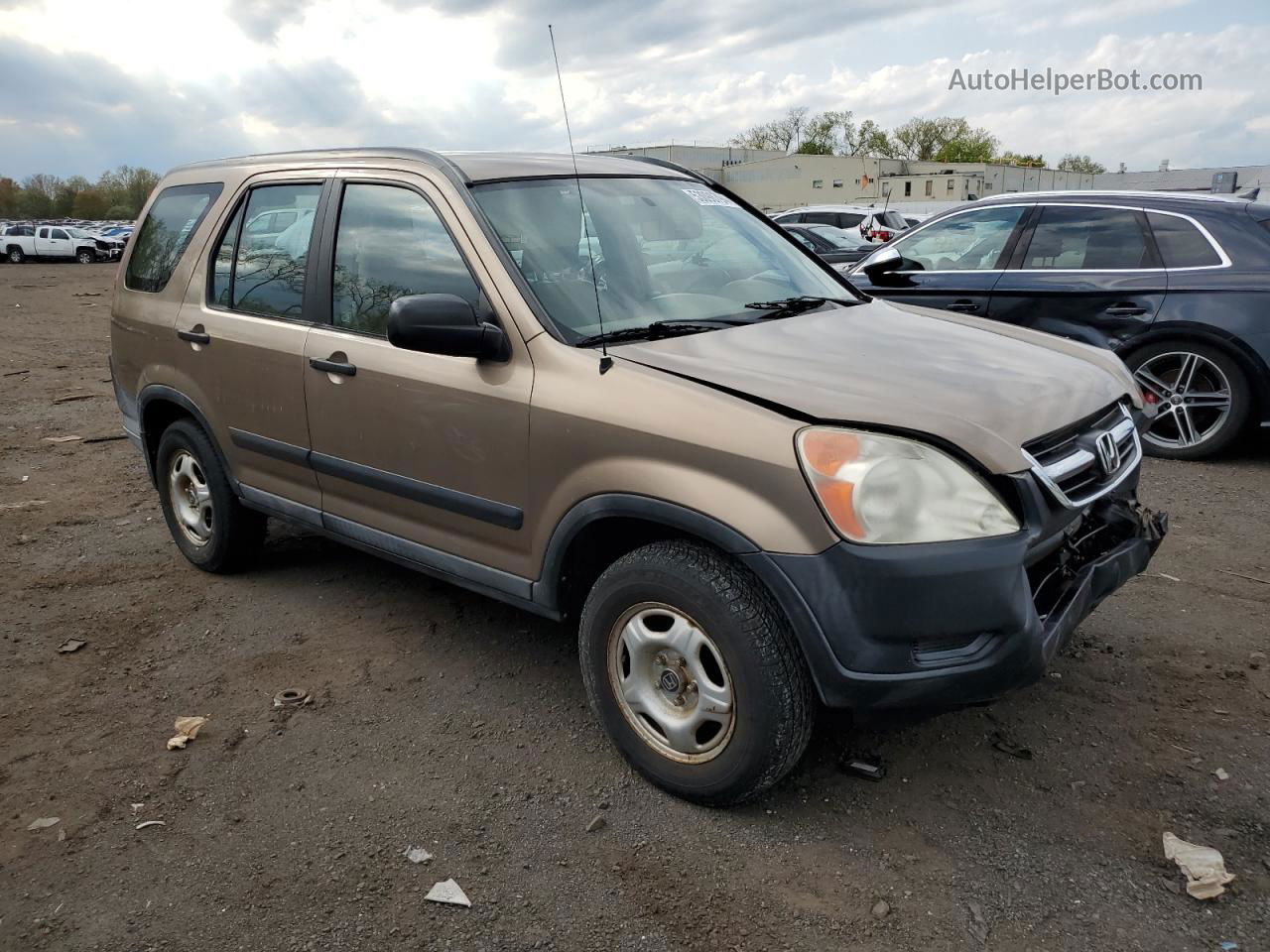 2004 Honda Cr-v Lx Gold vin: SHSRD78484U226220