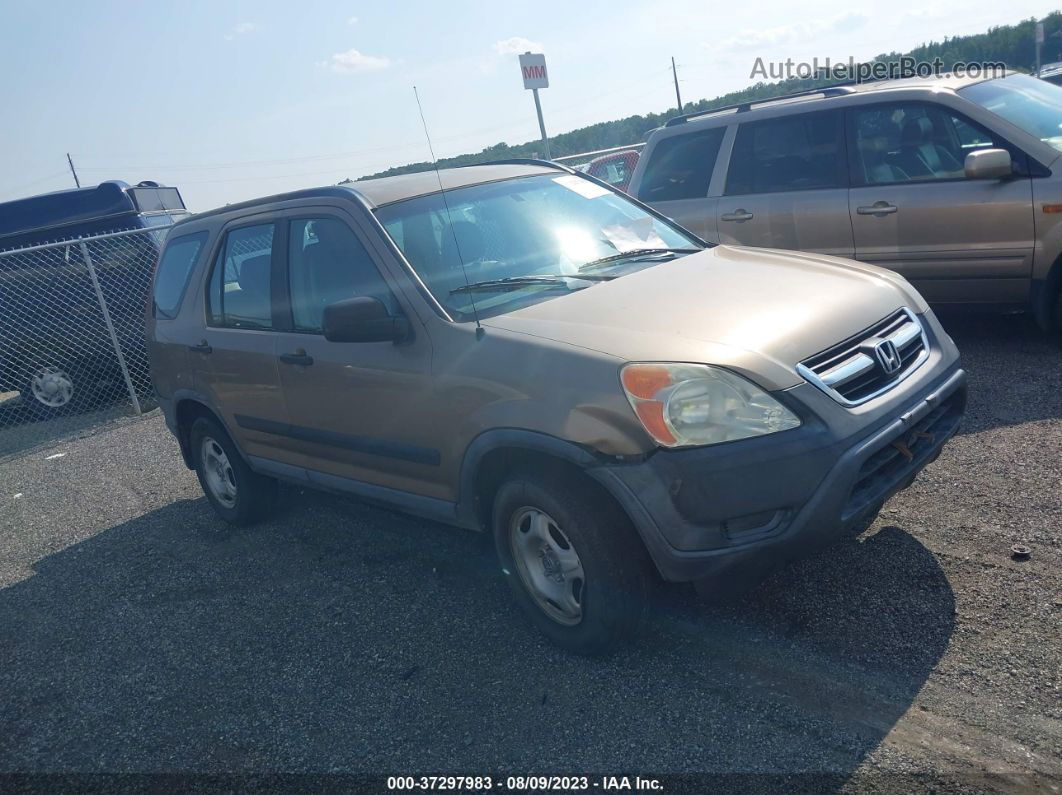 2004 Honda Cr-v Lx Beige vin: SHSRD78494U214478