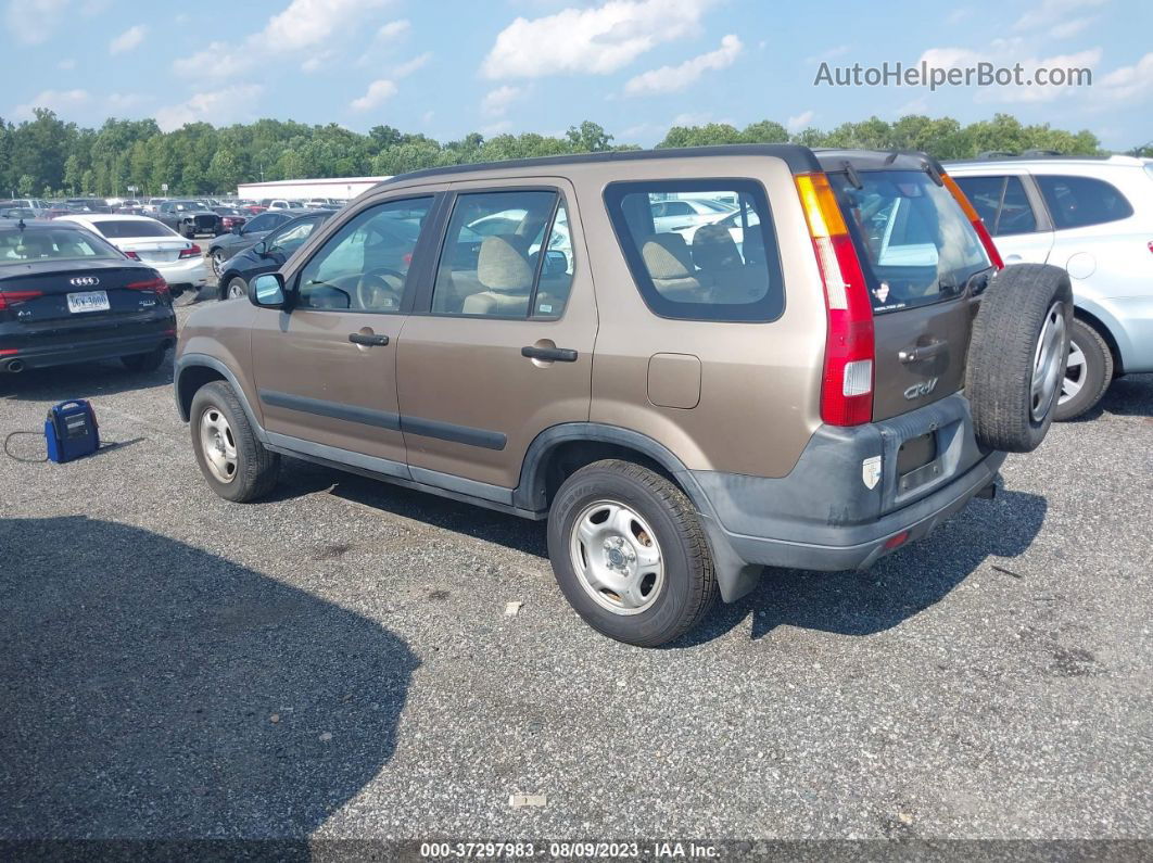 2004 Honda Cr-v Lx Beige vin: SHSRD78494U214478